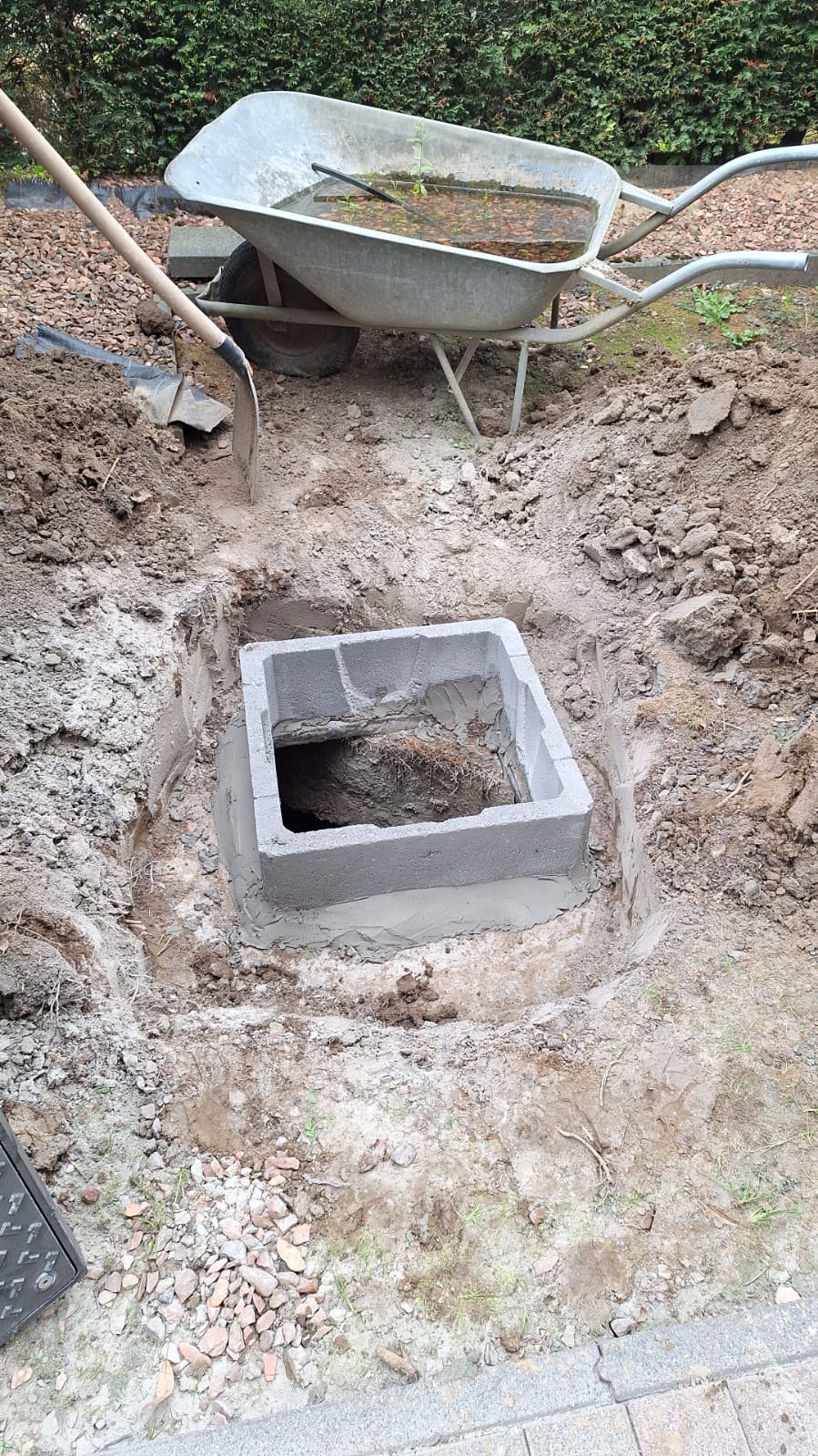 Ophogen regenwaterputten Schoonbeek